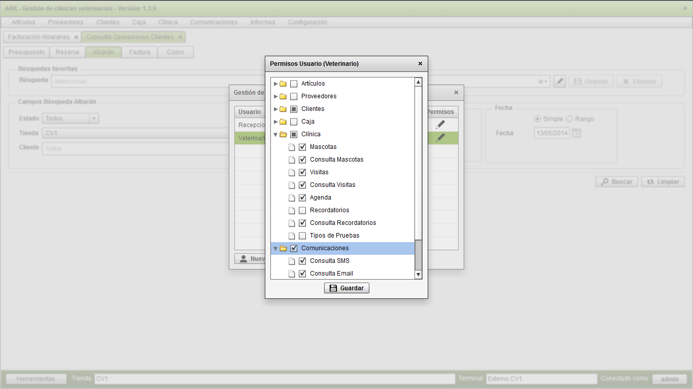 Permisos de Usuarios
